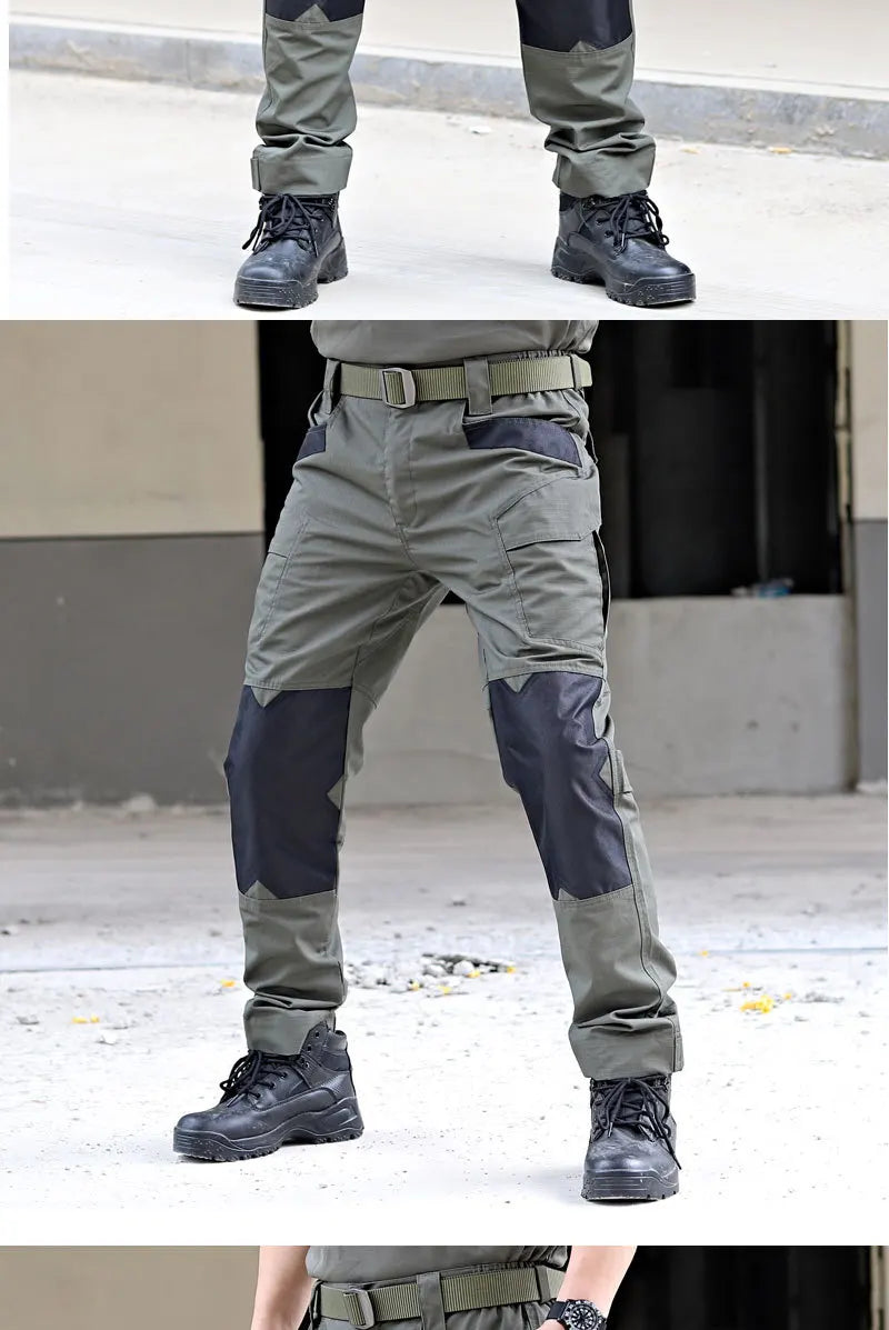 Raiders Tactical Pants Men's Summer Outdoor Work Pants with Multiple Pockets Camouflage Anti Tear Loose Casual Pants