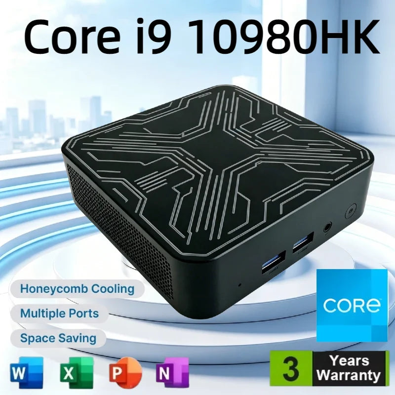 New Mini PC Core i9 10980HK 16GB 1TB 2TB SSD 4K HD Gaming Desktop Portable Gamer Computer