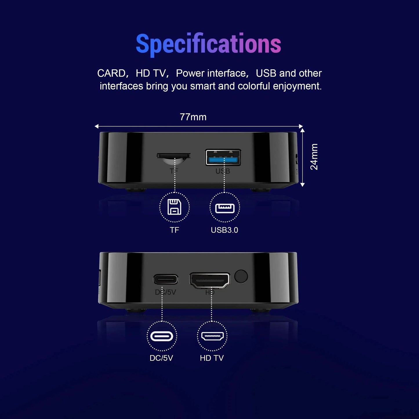2026 New Smart TV Box T1+ RK3518 Android 14 WiFi 6 BT 5.4 Dual UI Interface 4K Ultra HD  Smart Media Player
