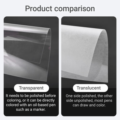 10Pcs Shrink Plastic Sheets DIY Fun Thermal Shrink Film Translucent Shrink Art Film Papers Handmade Supplies Making Party Decor