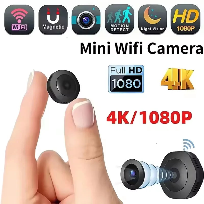4K HD Mini Wireless Camera Portable Cam Invisible Night Version Camcorder Wifi Remote Monitor Video Voice Recorder Cameras 2026