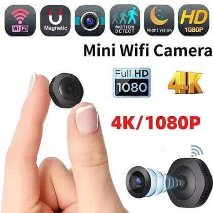 4K HD Mini Wireless Camera Portable Cam Invisible Night Version Camcorder Wifi Remote Monitor Video Voice Recorder Cameras 2026