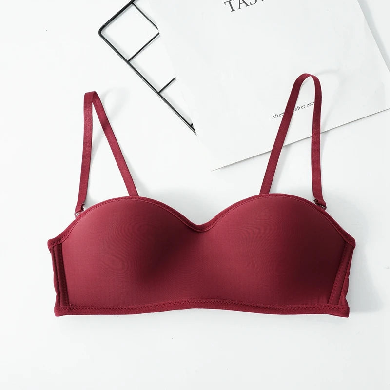 Women Invisible Bra Strapless Bralette 1/2 Cup Women's Underwear Sexy Lingerie Female Seamless Party Wedding Bras