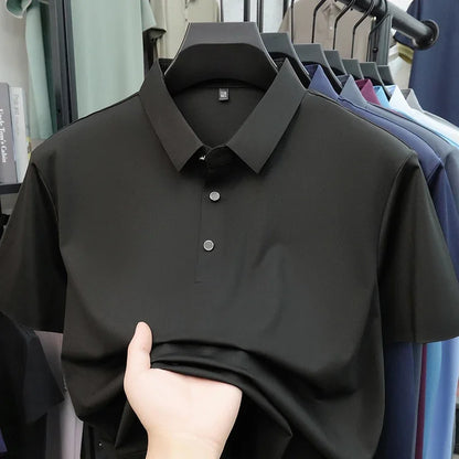 Herr Piké Is-Silk 2026 – Skrynkelfri, Sval & Stilren för Kontor och Vardag