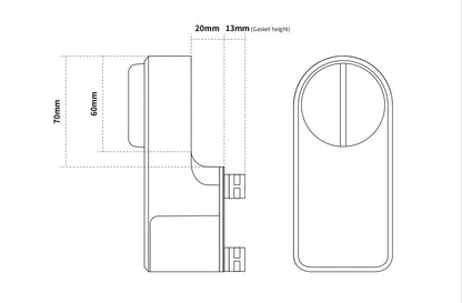 CDOK A1Pro Tuya Bluetooth Smart Lock Is Installed on the Traditional Door Lock Manual Knob to Achieve Smart Unlocking