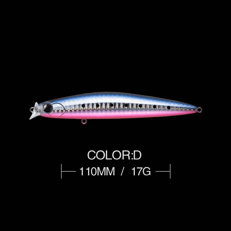 1pcs 17g 11cm Minnow Fishing Lures Long Cast Sunken Fish Bait Swinger Floating Bass Artificial Bait Crank Bait Carp Pesca Tackle