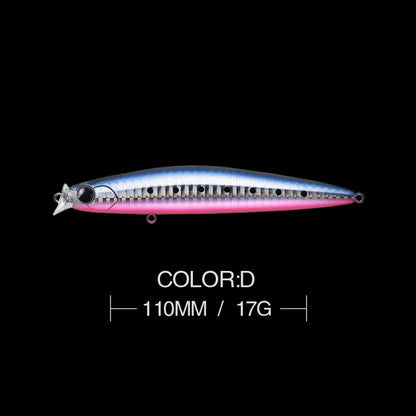 1pcs 17g 11cm Minnow Fishing Lures Long Cast Sunken Fish Bait Swinger Floating Bass Artificial Bait Crank Bait Carp Pesca Tackle