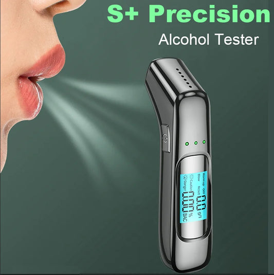 Portabel Alkotest med LCD-display – Professionell Alkoholtestare för Bil och Vardag