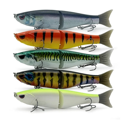 65.5g/19g Two Sizes of Bionic Multi-Section Lure Plastic Hard Baits for Submerged Sea Fishing, Suitable for All Sizes of Fish