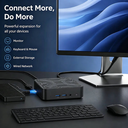 New Mini PC Core i9 10980HK 16GB 1TB 2TB SSD 4K HD Gaming Desktop Portable Gamer Computer