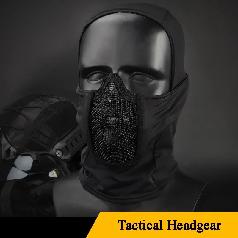 Taktisk Helmask med Stålnätsmask för Airsoft och Paintball