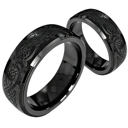 T5577 RFID 125kHz Chip Dragon Pattern Ceramic Ring Rewritable Clone EM4100 Cabinet Lock Key Cards