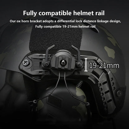 Tactical Helmet Headset Non-picking Noise-Cancelling Headset For Gen5 Helmet Headset Baofeng Radio PTT Adapter Mobile Earphone