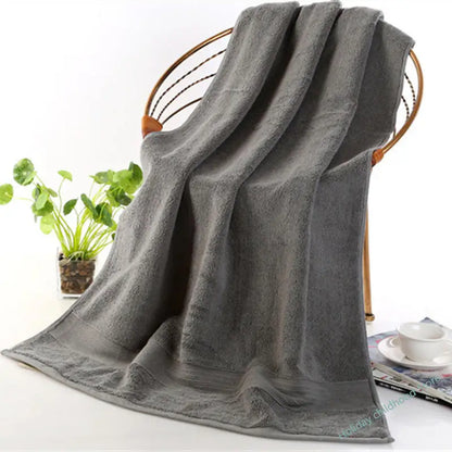 100% Pure Cotton Towel, High-Quality Bath Towel, 5-Star Hotel Thick Beach Towel, Softer 70x140cm Thick Bath Towel