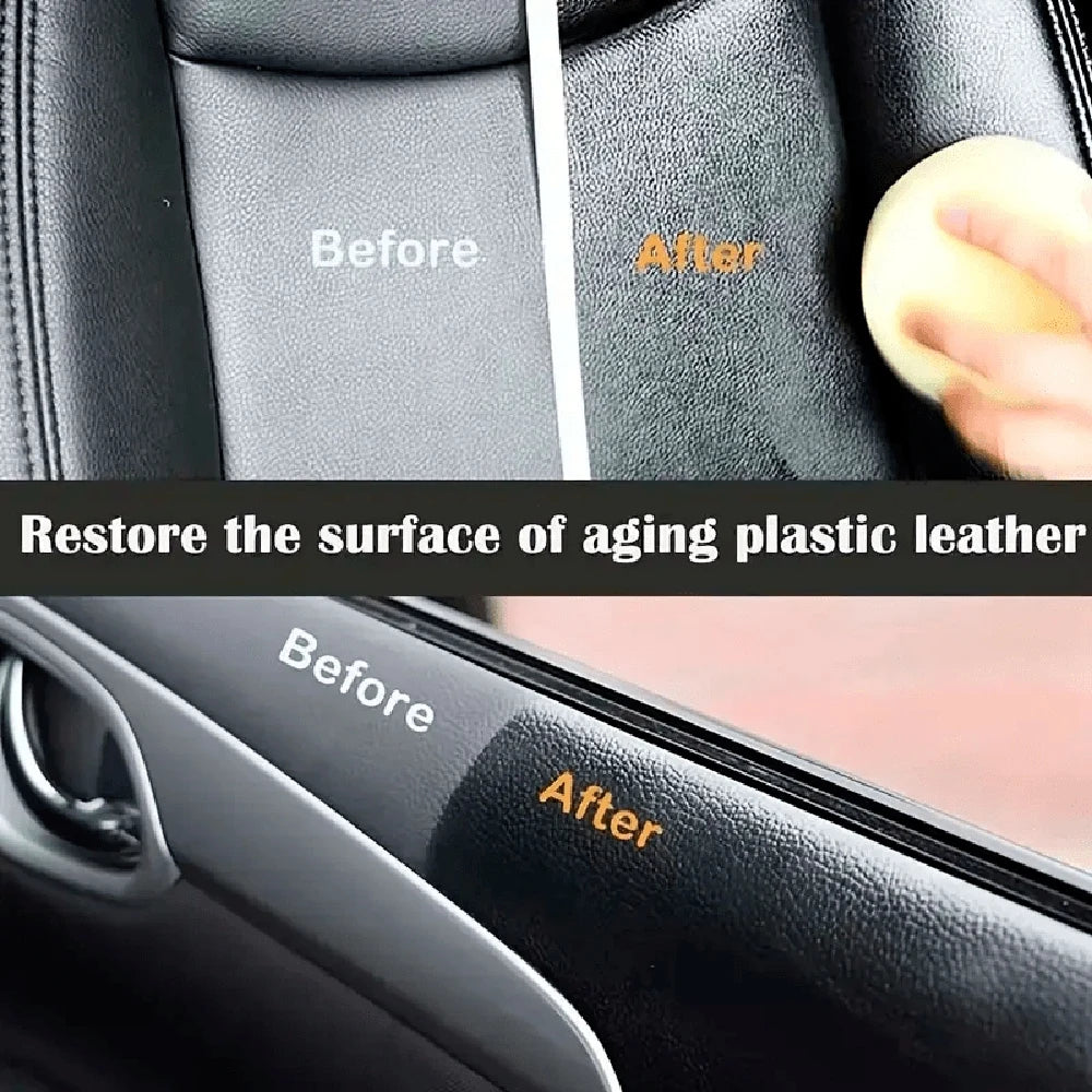 Car Plastic Polish Cream - Interior Restorer, Scratch Remover, Gloss Enhancer, Fading Prevention, Easy Repair Solution 40ml