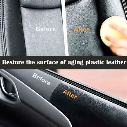 Car Plastic Polish Cream - Interior Restorer, Scratch Remover, Gloss Enhancer, Fading Prevention, Easy Repair Solution 40ml