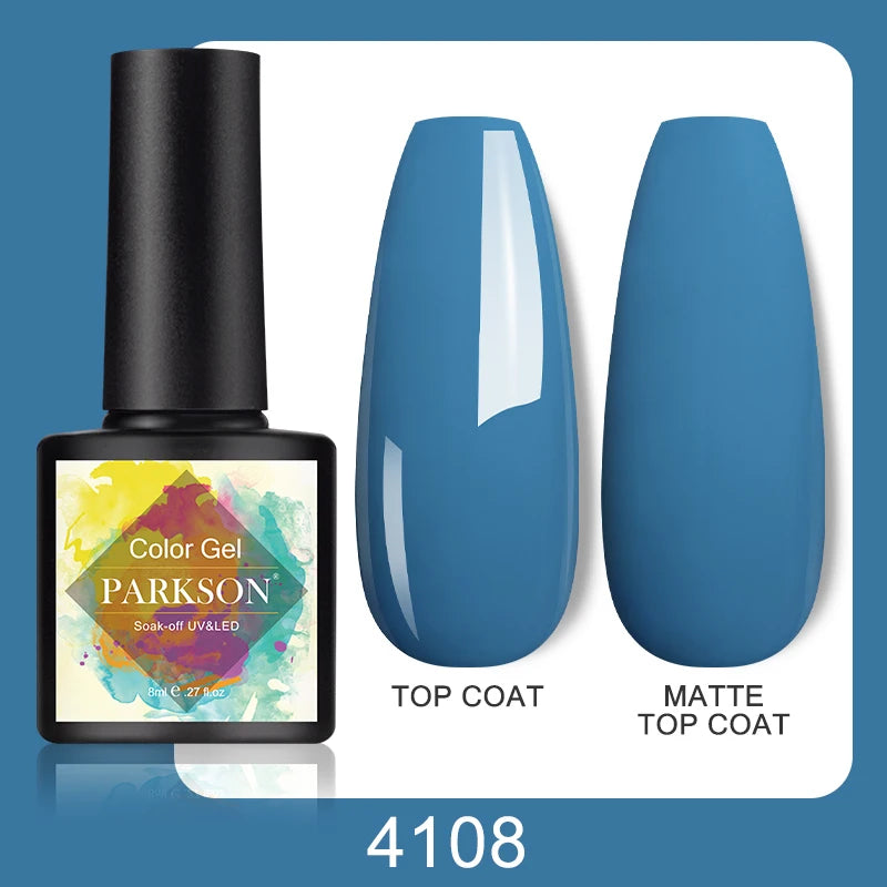 Parkson No Wipe Top Base Coat Nail Gel polish Design Enhancer Varnish Semi Permanent Soak Off UV LED Nail Art Tool