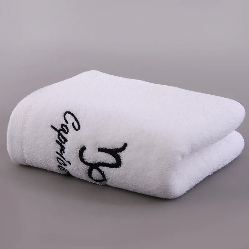12 Constellation Letters Towel Embroidery Cotton Absorbent Quick Dry Lovers Gift Thickened Sport Soft fashion Face Towel 35x75cm