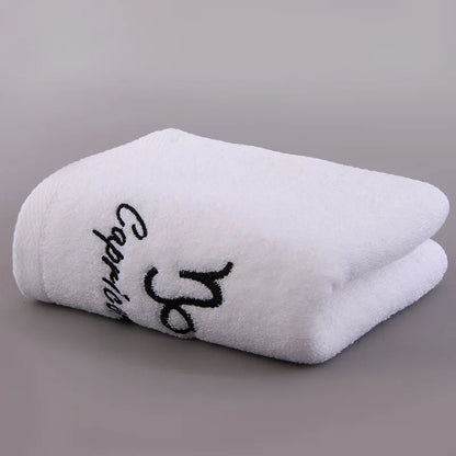 12 Constellation Letters Towel Embroidery Cotton Absorbent Quick Dry Lovers Gift Thickened Sport Soft fashion Face Towel 35x75cm