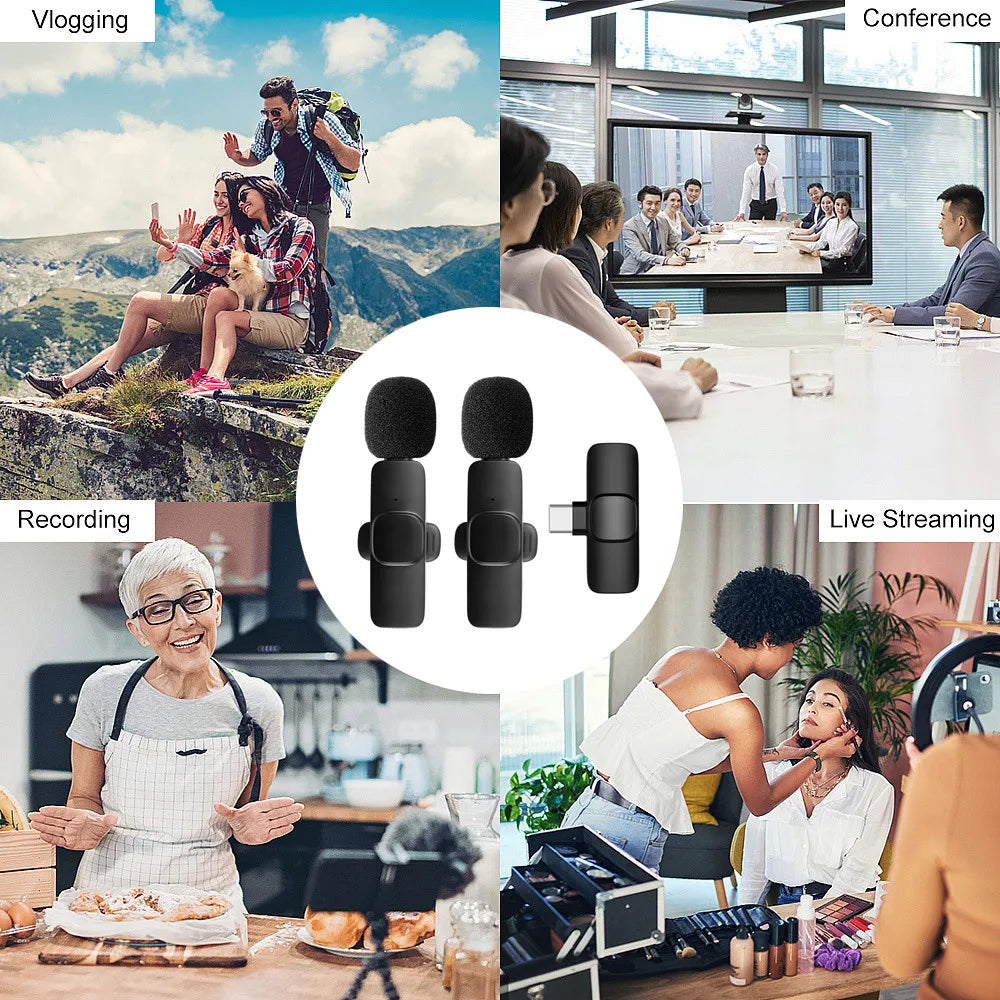 KEBIDUMEI 2.4G Trådlös Myggmikrofon för Ljud- och Videoinspelning