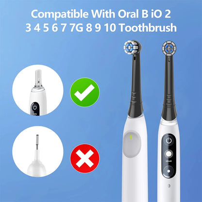 4/8/12/16/20 Pack Replacement Toothbrush Heads Compatible with Oral B IO, Brush Heads for Oral-B IO 2/3/4/5/6/7/8/9/10/7G Series