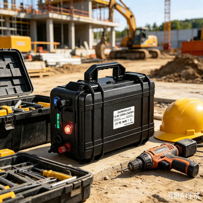 Uppladdningsbart LiFePO4-batteri 12 V 200 Ah med BMS och USB-utgång