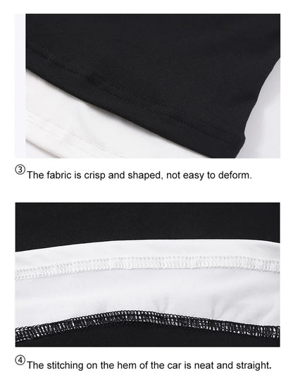 Dam Y2K Linne Crop Top – Sömlös Slim Camisole Fake Tvådelad Sportig Sommar, S–XXL