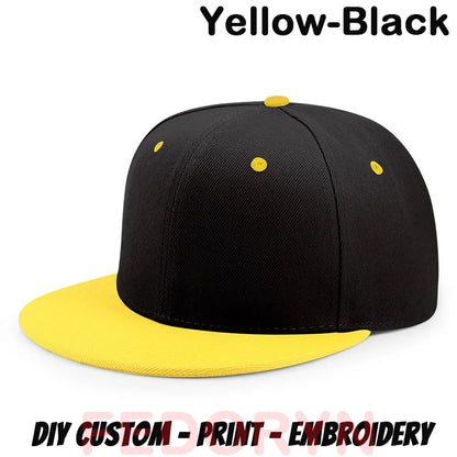 FEDORYN Snapback Keps Splice-Färger Hip Hop – 40 Färger Akryl/Polyester Justerbar Unisex Anpassad Brodyr Tryck Grossist Dropshipping