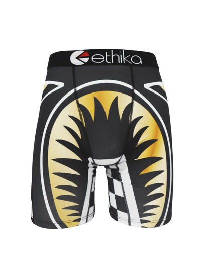 ETHIKA Herrboxers – Andningsbar Mesh-kil, Tryckta Mönster, Plus Size S–3XL
