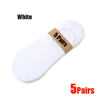 Osynliga Båtsockor Unisex 5/10/20-pack – Andningsbara No-Show Strumpor, Flera Färger