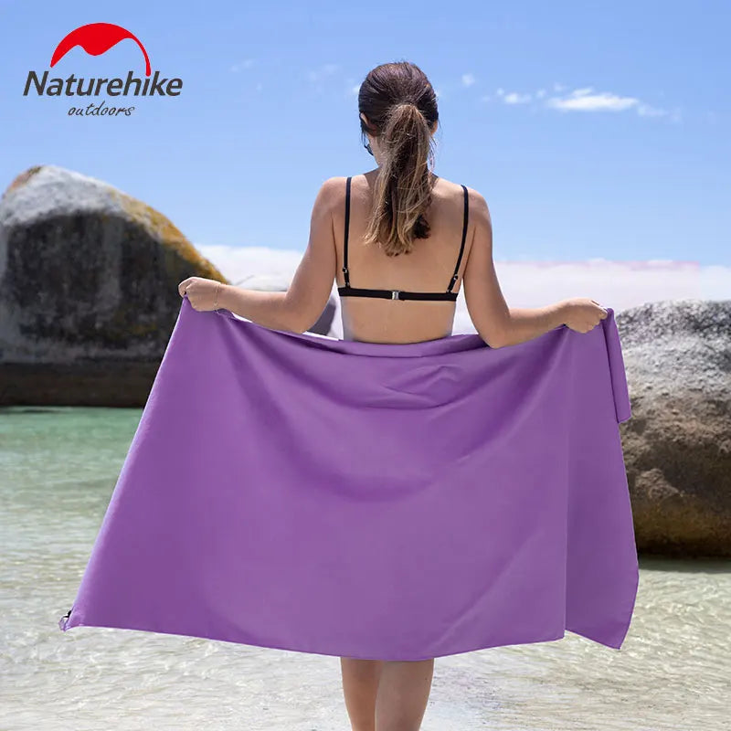 Naturehike Quick Drying Bath Towel Strong Absorbent Velvet Sides Soft Sport Towels for Tourist Fitness Gym Beach Swimming