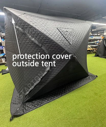 Portable Sauna Tent Easy Set Up 3-Layer to Keep Warm  Waterproof Oxford for Family Dry Sauna