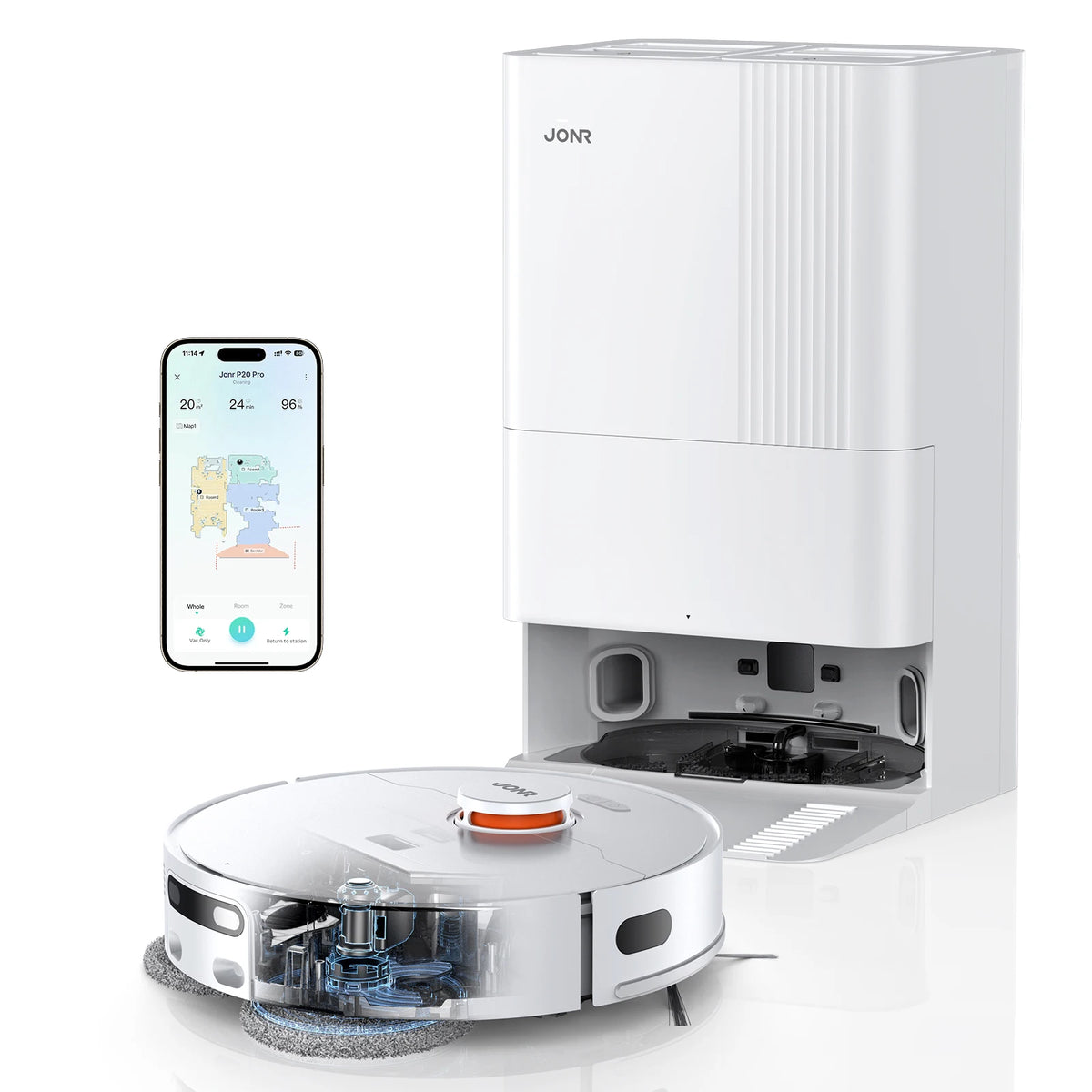 JONR Robotdammsugare P20 Pro Internationell Utgåva