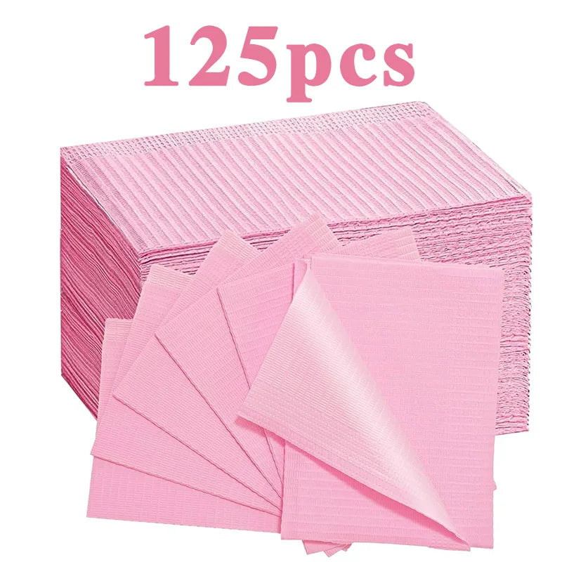 Disposable Dental Bibs 3 Ply Waterproof Tattoo Clean Pad Patient Napkins Table Covers for Piercing Nail Art Tattoo Accessories