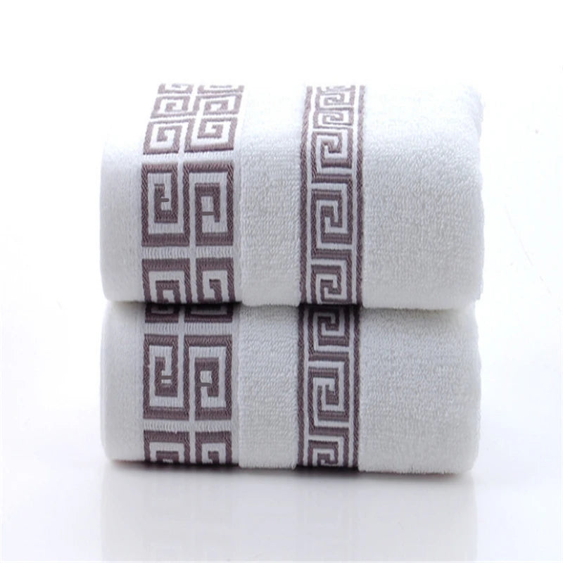 100% Pure Cotton Towel 34x73cm Embroidered Towels  For Adults Quick-Dry Thicken Soft Face Towels Absorbent