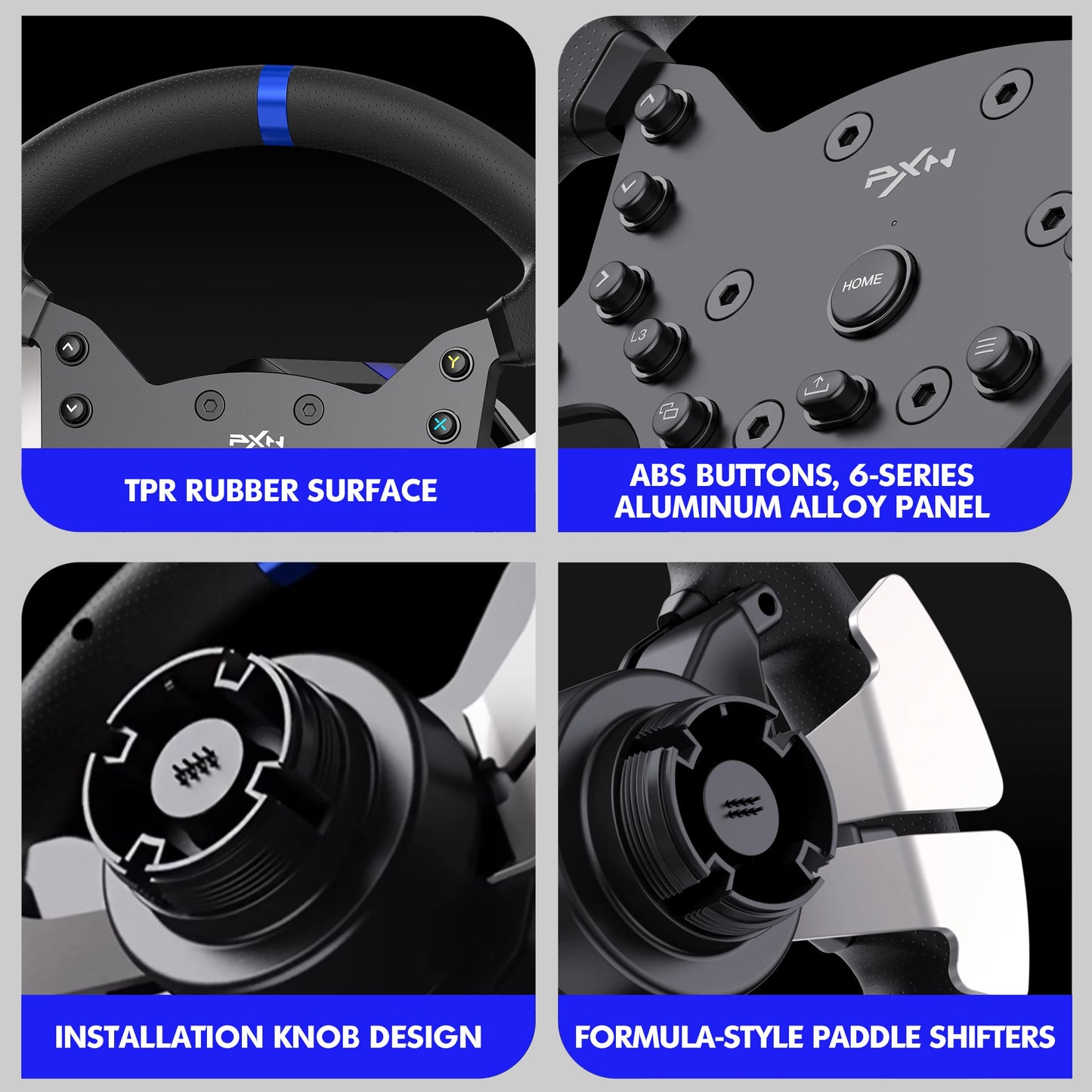PXN V99 PC Racing Wheel Real Force Feedback Steering Wheel with Pedals Shifter Detachable 270/900 Degree Gaming Wheel