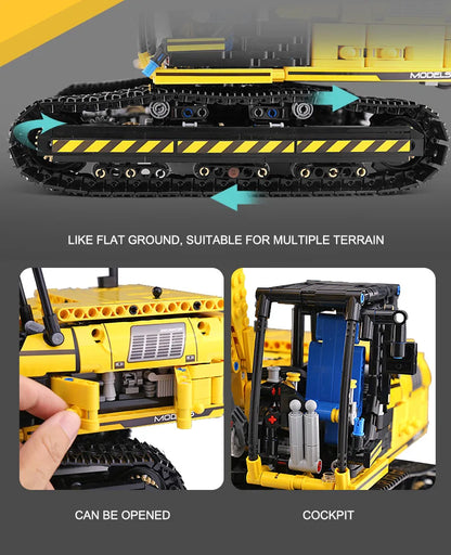 Mould King 13112 Technical Car Toys The MOC-2513 APP&RC Motorized Excavator Model Building Blocks Bricks Kids Christmas Gift