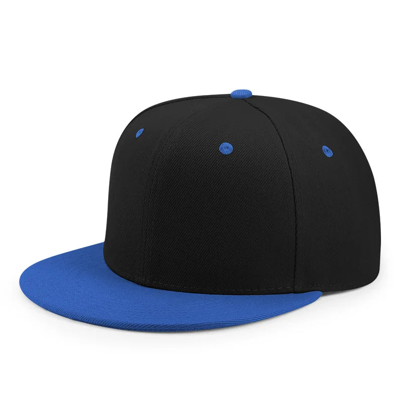 Unisex Cheap Custom Hip hop Flat Trucker Hats For Dance Caps Women Men Solid Color Adjustable Flat Bill Snpback Hat with Logo