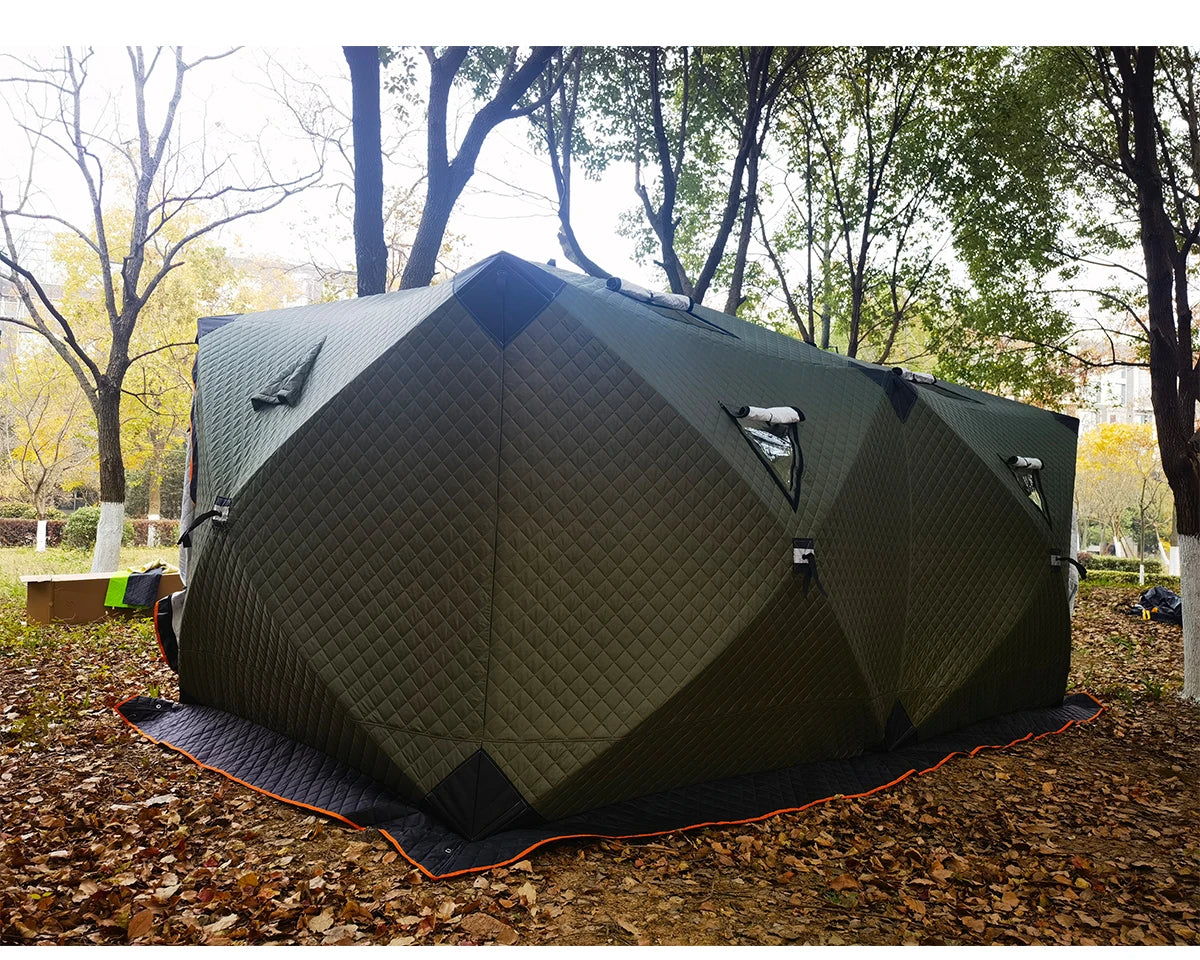 ShineMaster Sauna Tent Mobile Sauna Rooms for Outdoor Hub Sweat Tent with Waterproof Cover Ice Fishing Tent