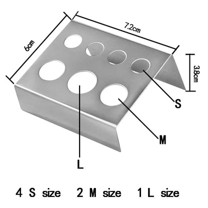 23/8/7Holes Tattoo Ink Cup Holder Stand Stainless Steel/Plastic Tattoo Tool Pigment Container Makeup Tattoo Accessories