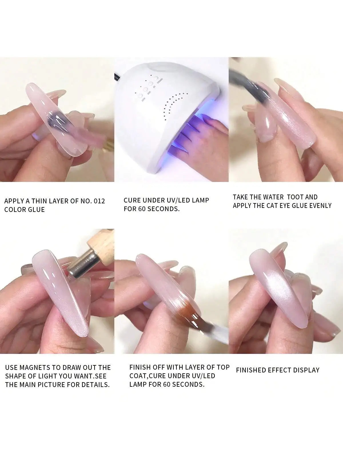 UV/LED Gel Nagellack 15ml – Water Toot & Ice Pink Populär Färg Hemma DIY Manikyr