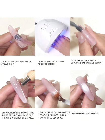 UV/LED Gel Nagellack 15ml – Water Toot & Ice Pink Populär Färg Hemma DIY Manikyr