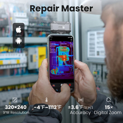 P1 Värmekamera 320x240 X³IR-upplösning för iOS och Android