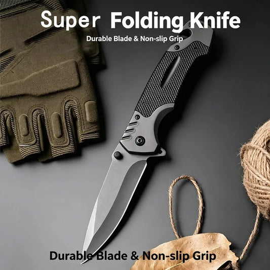 Outdoor Folding Knife - High Hardness Steel Blade, Sharp And Compact, Perfect For Carrying Around, Suitable For Camping And Surv
