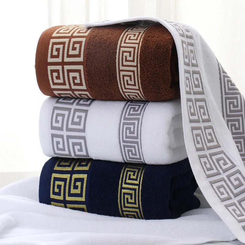1/5/10pcs Black Cotton Towels Cover 34x74cm/70x140cm Embroidered Hotel Quality Bath Towel for Adults Christmas Gift Face Towels