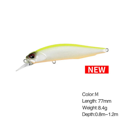 Minnow Fishing Lure Wobbler Rozante 77SP Long Cast Hover Swaying Lure Jerkbait Artificial Bait Culter 77mm/63mm Alburnus Bait