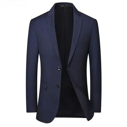 Herr Slim Fit Kavaj – Sträckbar Formell Blazer för Kontor, Bröllop & Casual, 13 Färger, Storlek S–7XL