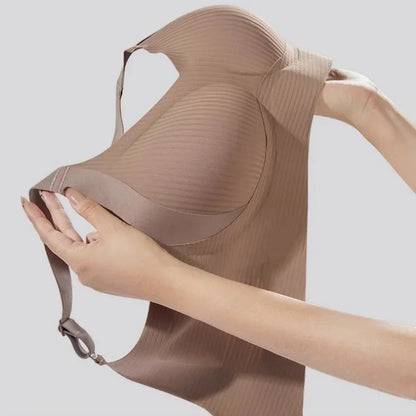 3Pcs/Set Women's Push-Up Bra Non-wire Lift Bra Seamless Underwear V-Neck Ribbed Bralette Plus Size Sexy Lingerie M-4XL Intimates