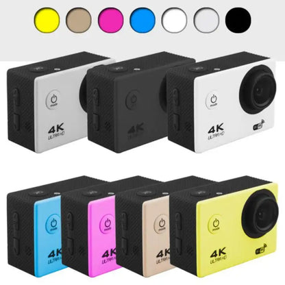 Ultra HD 4K Action Camera 30fps/170D Underwater Helmet Waterproof 2.0-inch Screen WiFi Remote Control Sports go Video Camera Pro