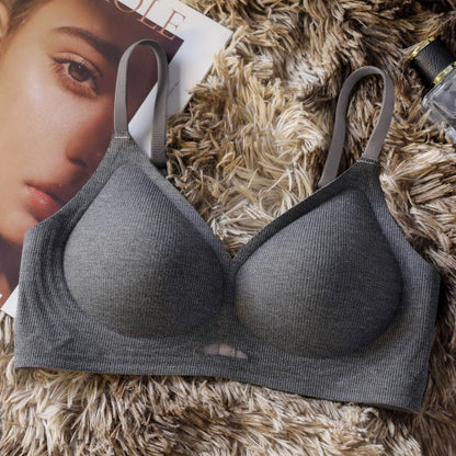 Sexy Seamless Women's Underwear, Wire-free, Hollow, Comfortable, Breathable, Push-up Sports Bra For Women, Thin Section